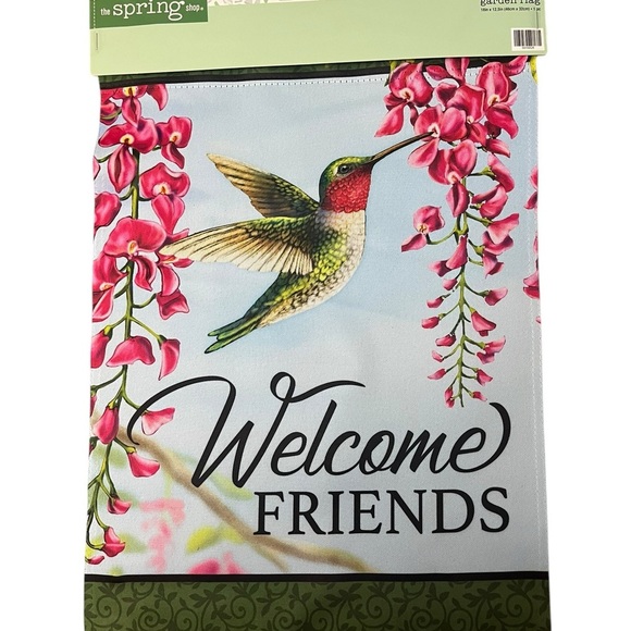 The Spring Shop Other - The Spring Shop Welcome Friends Garden Flag - Multicolor